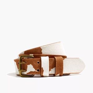 Madewell Cow Print Belt
